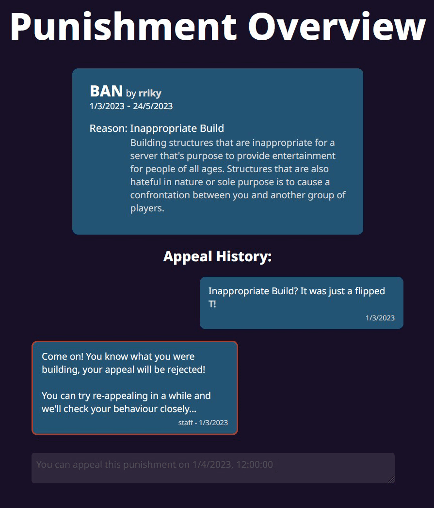 The Punishment System